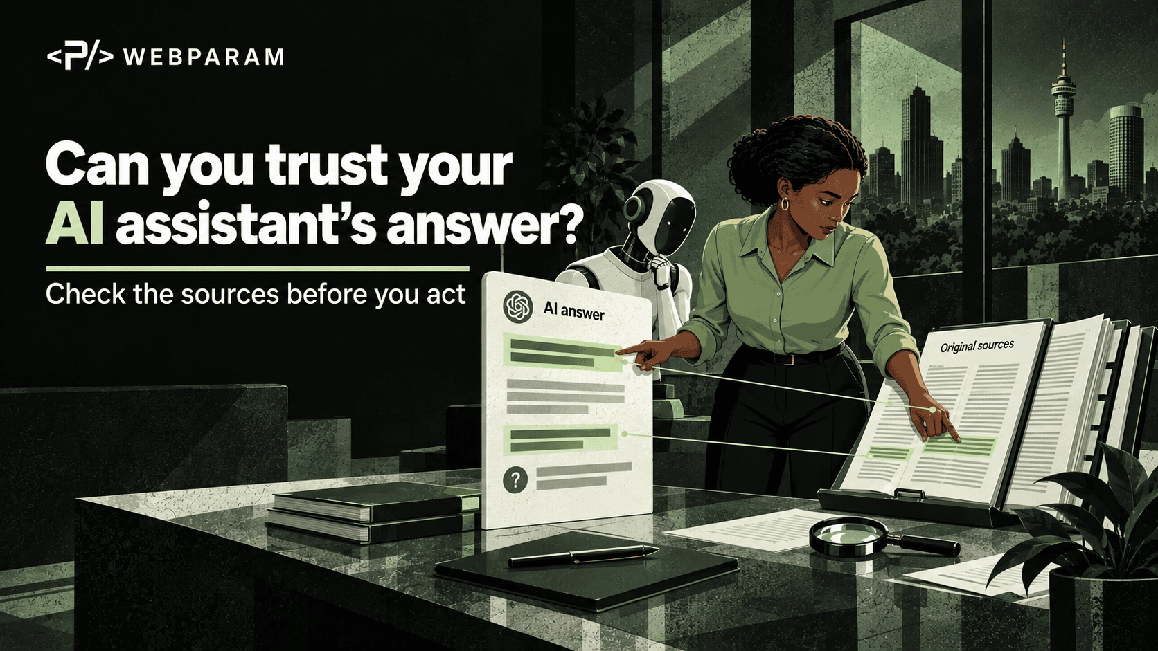Can you trust your AI assistant’s answer? Check the sources before you act